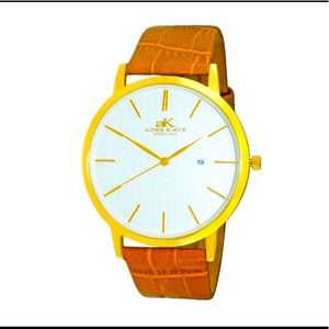 Adee Kaye Attache Collection Men's Watch 44.1 mm Leather Quartz